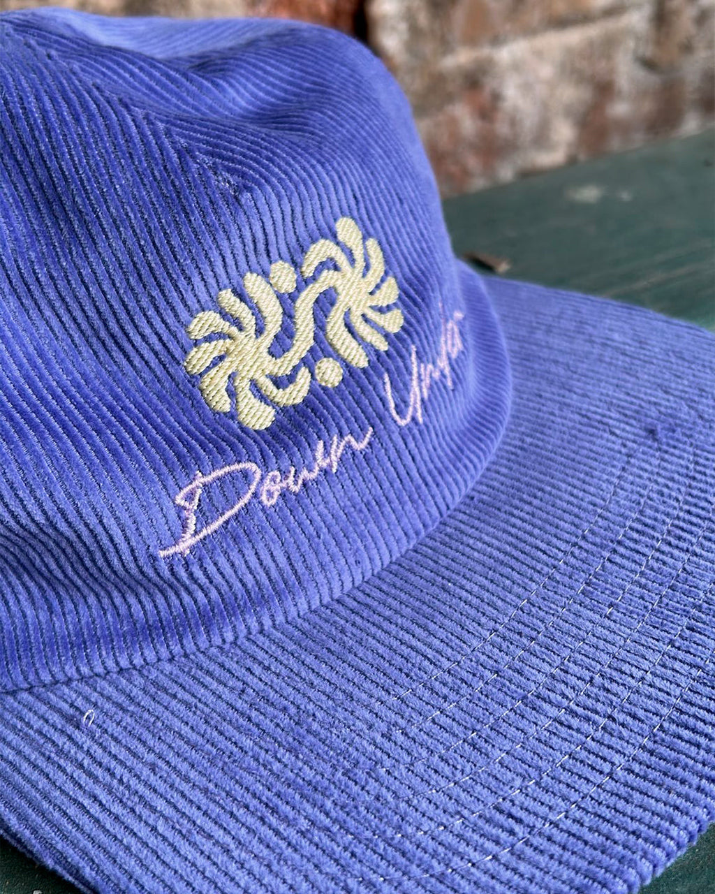 Casquette En Velours Côtelé - Logo Jaune