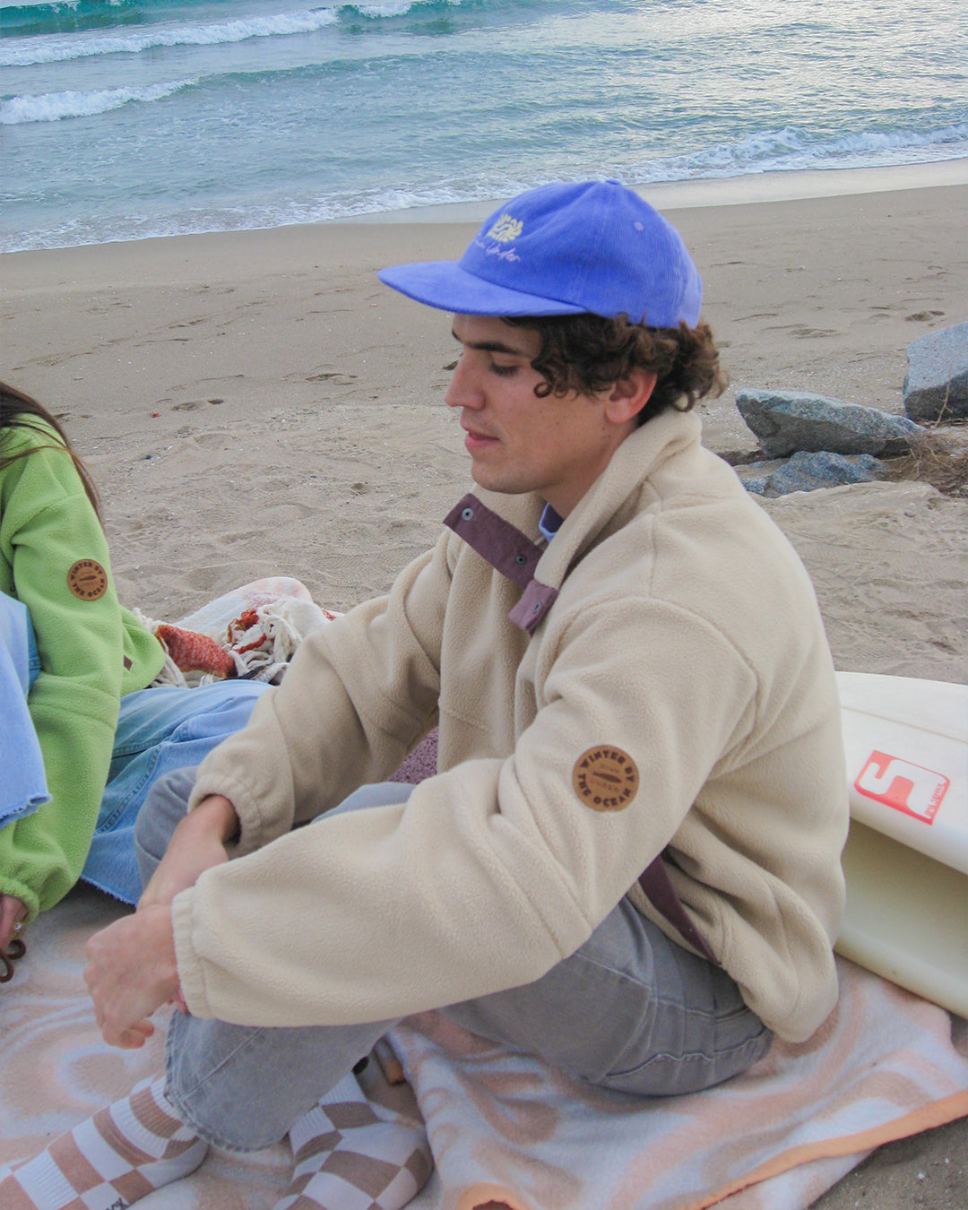 Casquette En Velours Côtelé - Logo Jaune
