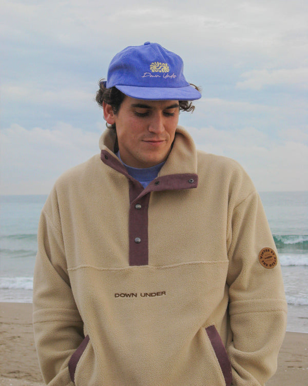 Casquette En Velours Côtelé - Logo Jaune