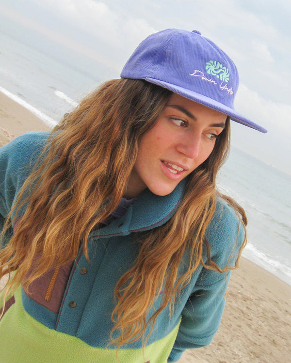 Casquette En Velours Côtelé - Logo Vert