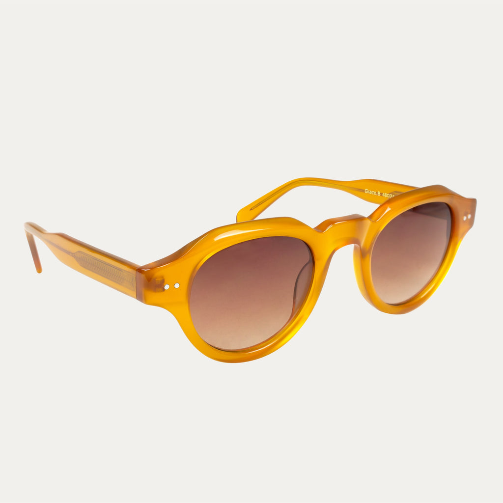 Lunettes De Soleil Grace.B - Orange - Mixte