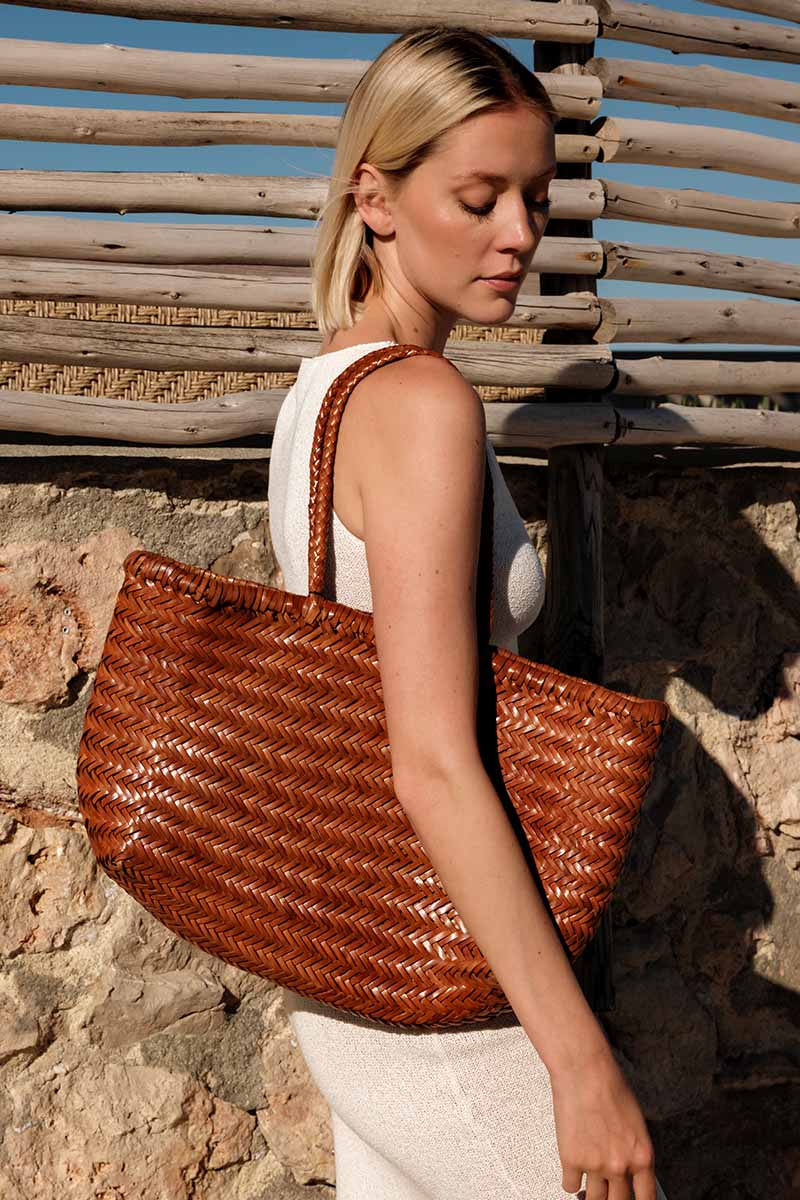 Borsa shopping Delhi Large - Cuoio