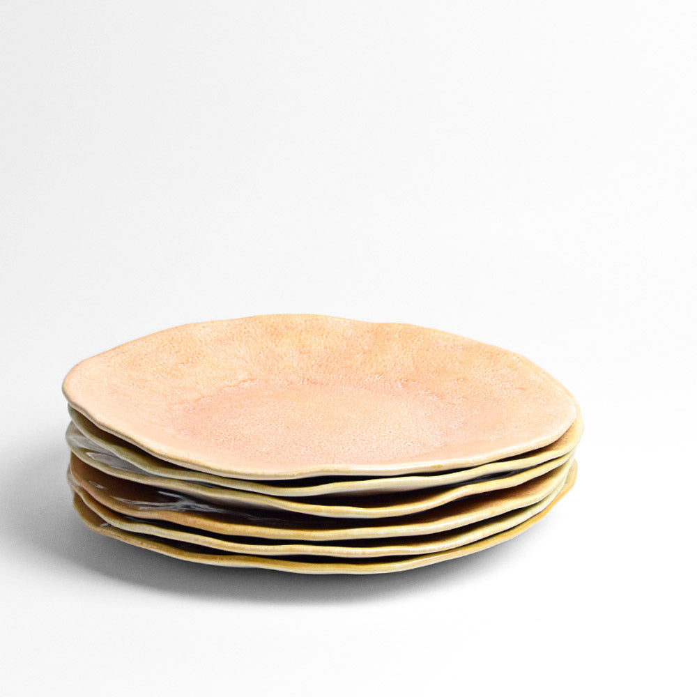 Plato Onda Grande | coral dorado