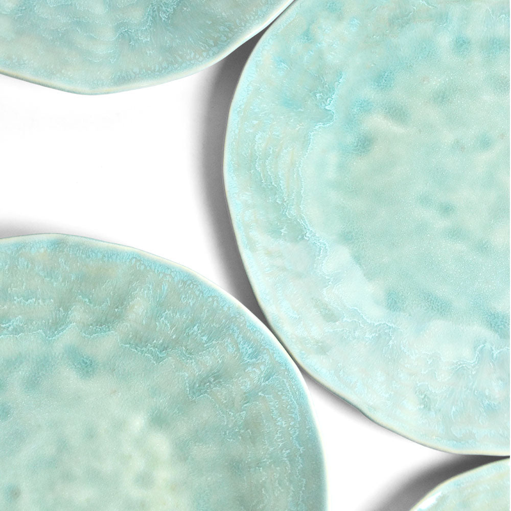 Plato Onda Grande | verde agua