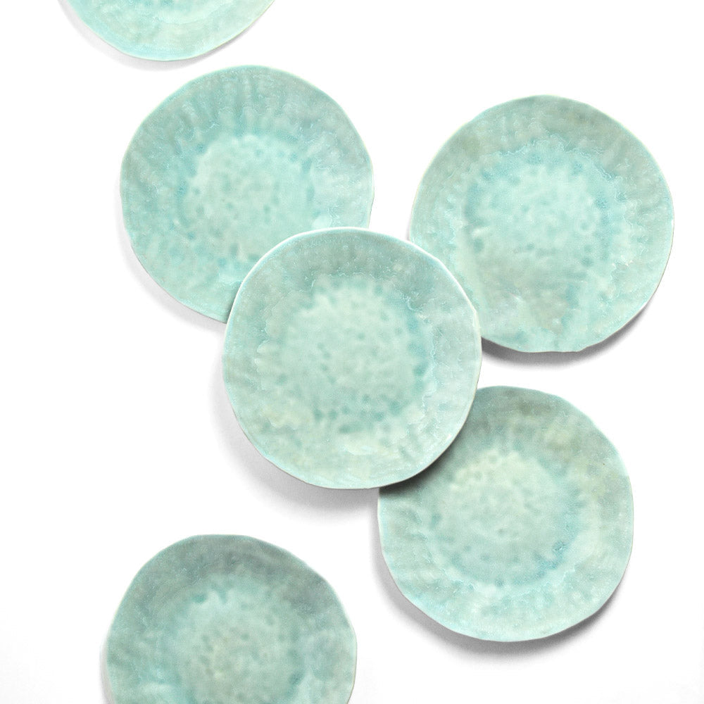 Plato Onda Grande | verde agua