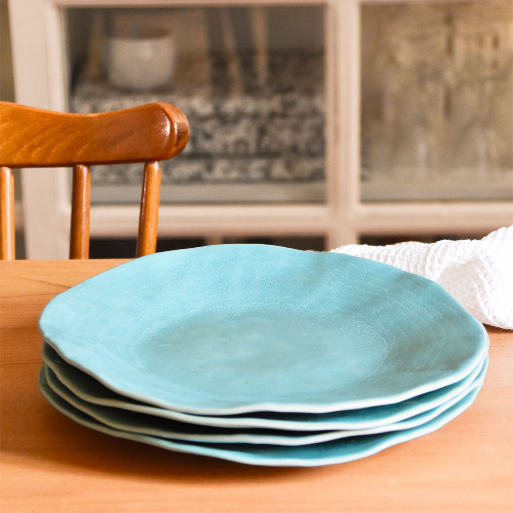 Plato Onda Grande | verde agua