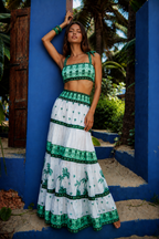 Bra Top - Green Parrot