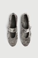 Mary Janes Greta - Velours Gris
