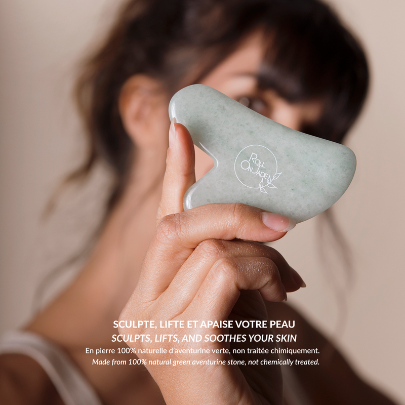 Gua Sha Pro Lift-Outils Visage-Roll On Jade