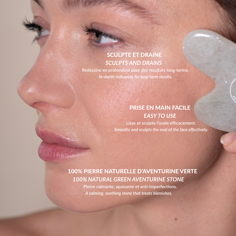 Gua Sha Pro Lift-Outils Visage-Roll On Jade