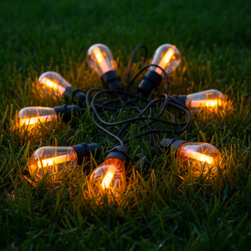 Guirnalda solar - Cadena de luces con llamas