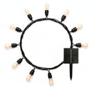 Guirnalda solar - Cadena de luces con llamas