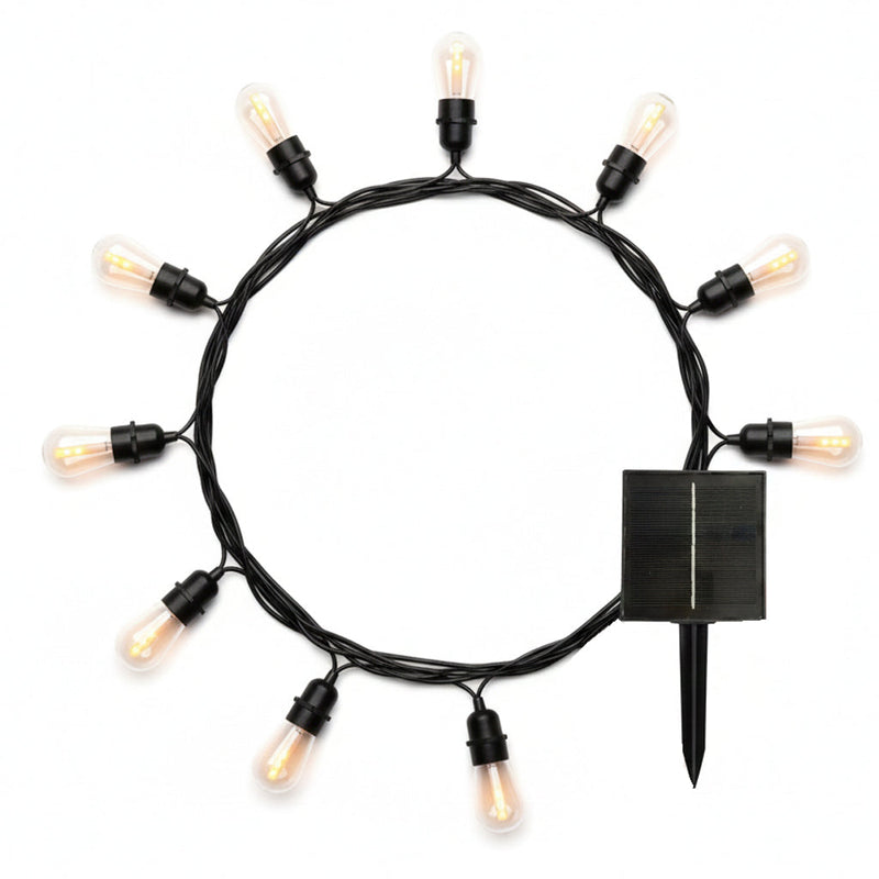 Guirnalda solar - Cadena de luces con llamas