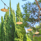Vinty - Guirlande Solaire Hybride - Acier - Gris