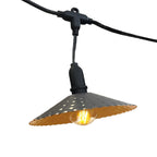 Vinty - Guirlande Solaire Hybride - Acier - Gris
