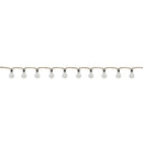Guirnalda de luz exterior cuerda 10 bombillas LED de filamento transparente blanco cálido FANTASY CORD 7,70m - REDDECO.com