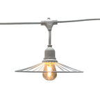 Chic - Guirnalda con Cable E27 - Acero - Blanco