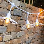 Chic - Guirnalda con Cable E27 - Acero - Blanco