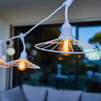 Chic - Guirnalda con Cable E27 - Acero - Blanco