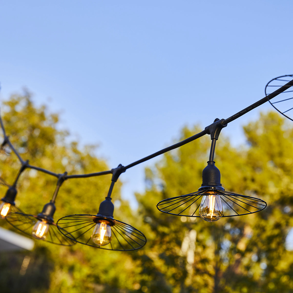 Chic - E27 Wire Garland - Steel - Black