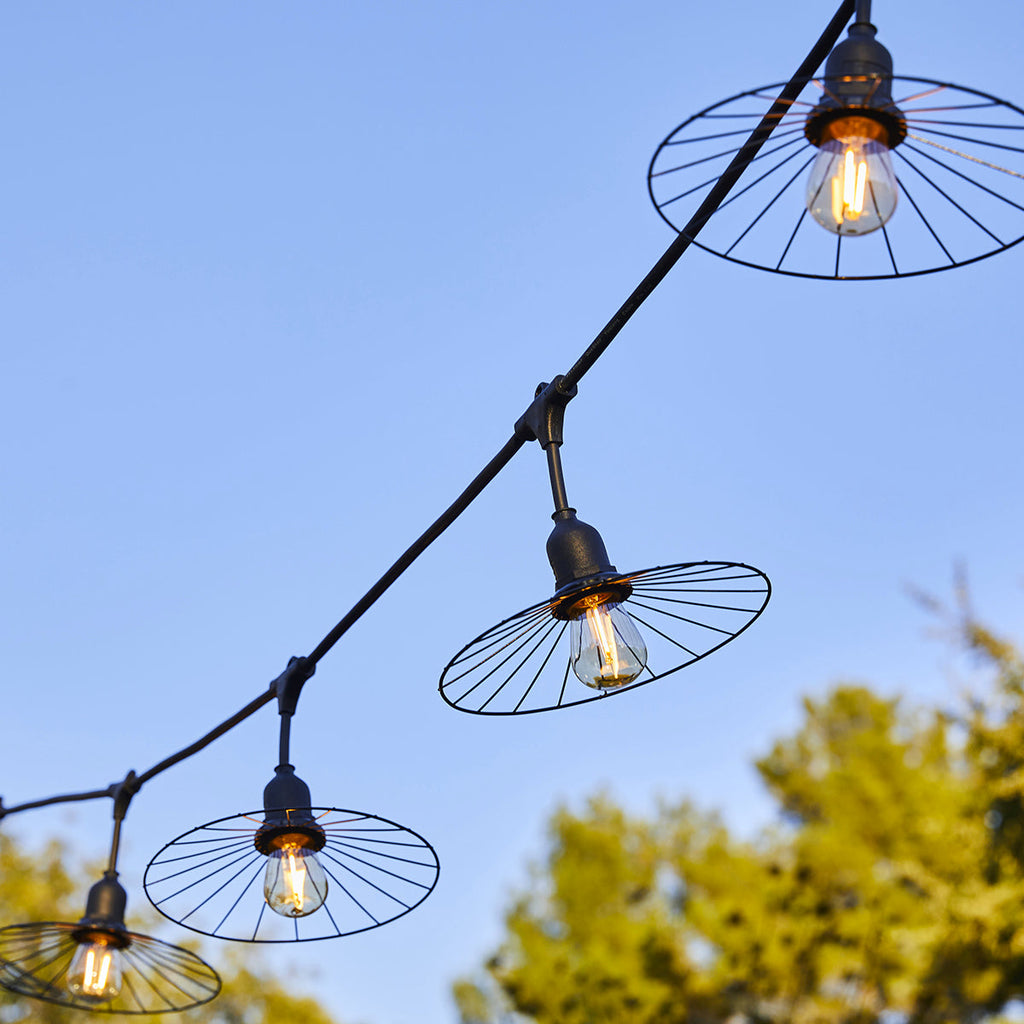 Chic - E27 Wire Garland - Steel - Black