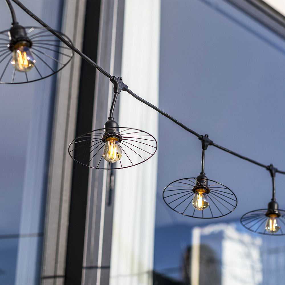 Chic - E27 Wire Garland - Steel - Black