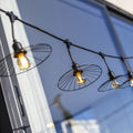 Chic - Guirnalda con cable E27 - Acero - Negro