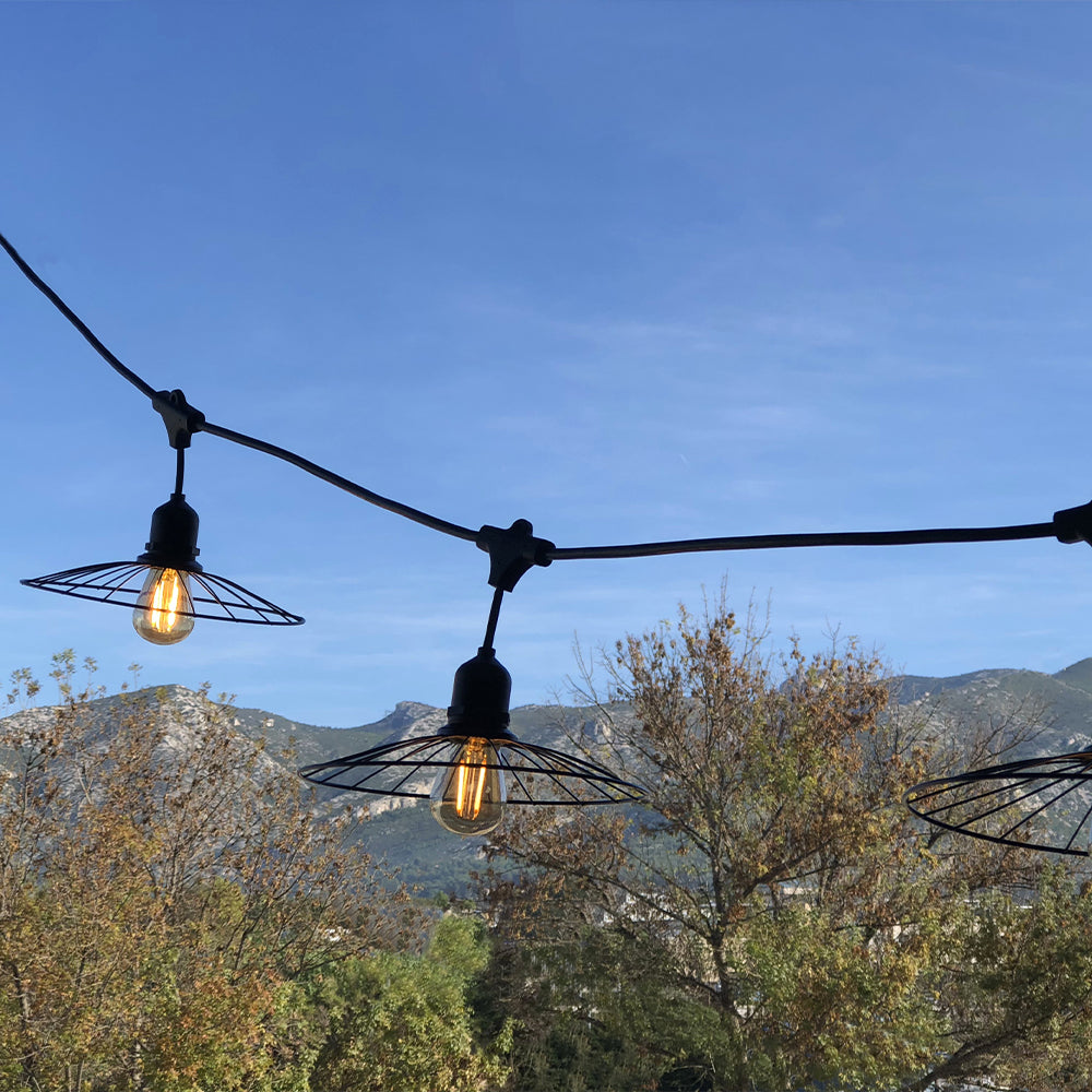 Chic - E27 Wire Garland - Steel - Black