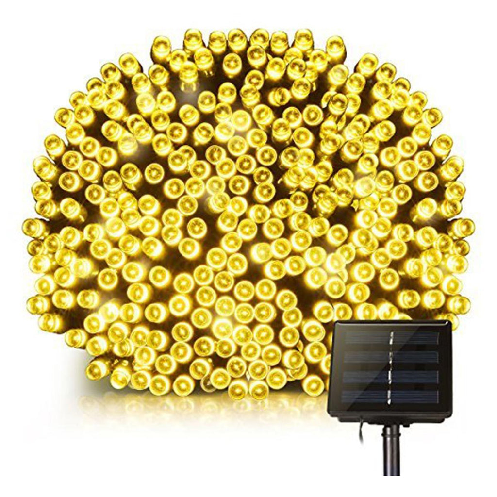 Guirnalda luminosa solar decoración exterior 400 LED blanco cálido YOGY SOLAR WARM 33,90m 8 modos - REDDECO.com