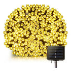 Guirnalda luminosa solar decoración exterior 400 LED blanco cálido YOGY SOLAR WARM 33,90m 8 modos - REDDECO.com