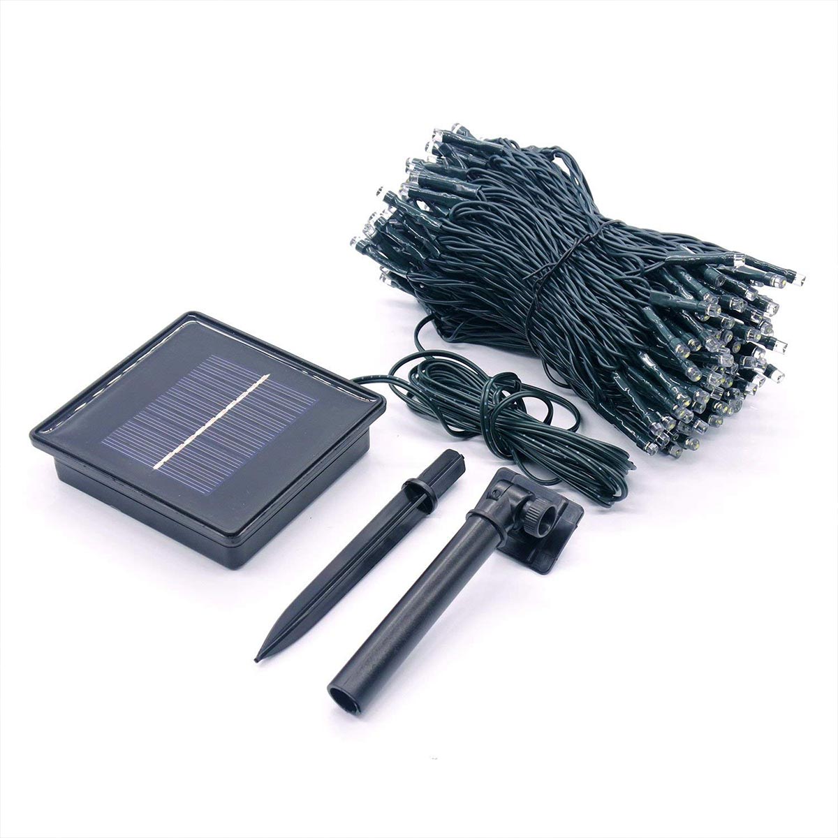Guirnalda luminosa solar decoración exterior 400 LED blanco cálido YOGY SOLAR WARM 33,90m 8 modos - REDDECO.com