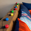 Guirnalda de luz exterior conectable 10 globos LED multicolor PARTY GUINGUETTE 6,50m 8 modos - REDDECO.com