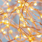 Guirnalda de luces solares cobre 400 micro LED blanco cálido SKINNY SOLAR 41,90m 8 modos - REDDECO.com