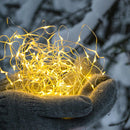 Guirnalda de luces solares cobre 400 micro LED blanco cálido SKINNY SOLAR 41,90m 8 modos - REDDECO.com