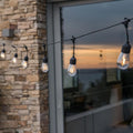 Guirnalda de luz solar 10 bombillas vintage de filamento LED blanco cálido MAFY SOLAR 6,50m - REDDECO.com