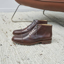 Desert Boots L'Homme Difficile Cuir Marron Patiné