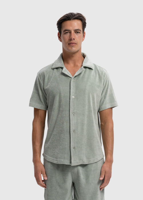 Camisa Terry - Verde Salvia