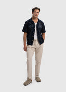 Chemise Flower Crochet - Navy