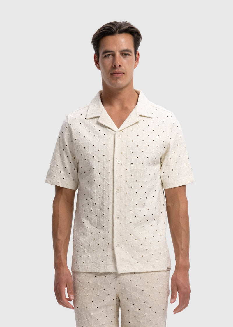 Chemise Crochet Sunrise - White Sand