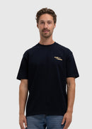 T-Shirt Waves Of Life - Navy Blue