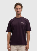 T-Shirt Washed Waves Of Life - Purple