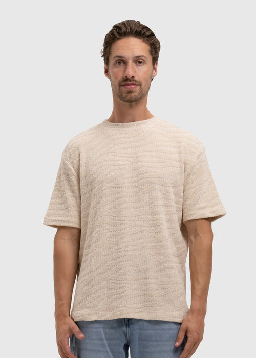 T-Shirt Terry Jacquard - Sand