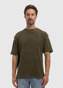 Camiseta Terry Jacquard - Verde Oliva