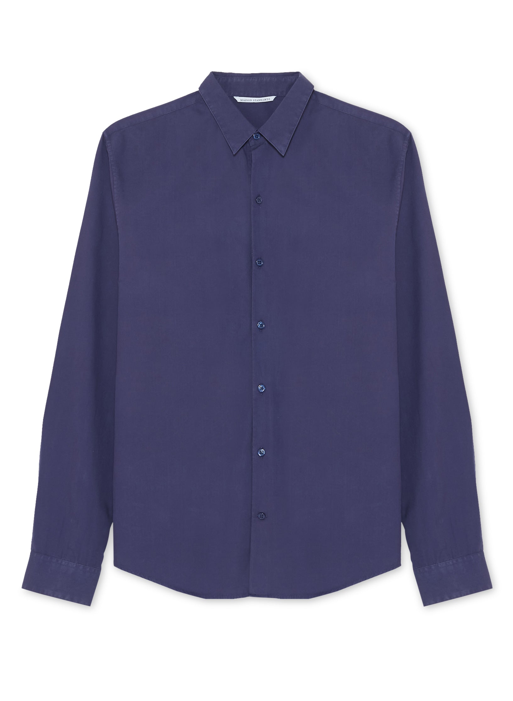 Maison Standards - Maison Standars - Chemise John Popeline Pat - Bleu - Homme