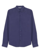 Maison Standards - Maison Standars - Chemise John Popeline Pat - Bleu - Homme