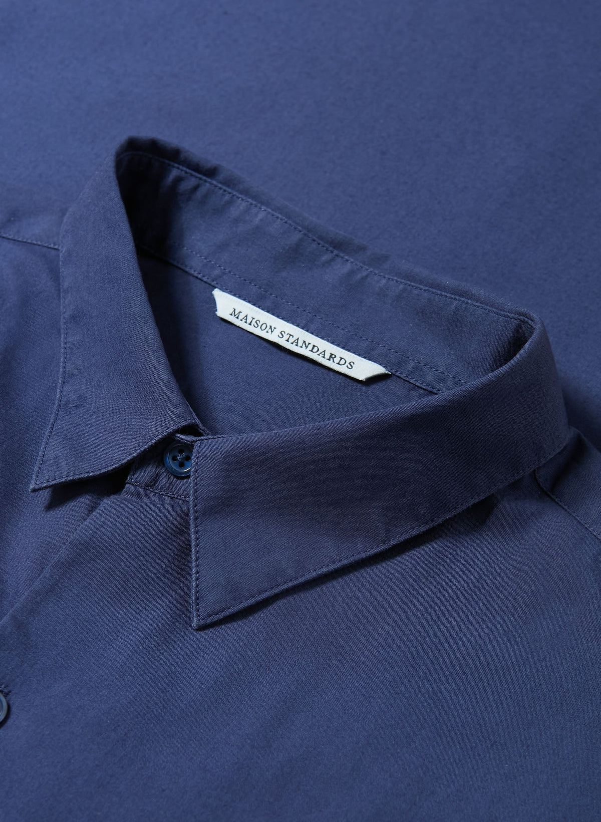 Maison Standards - Maison Standars - Chemise John Popeline Pat - Bleu - Homme