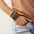 Gioielli Bracciale a fascia Platine - Marrone