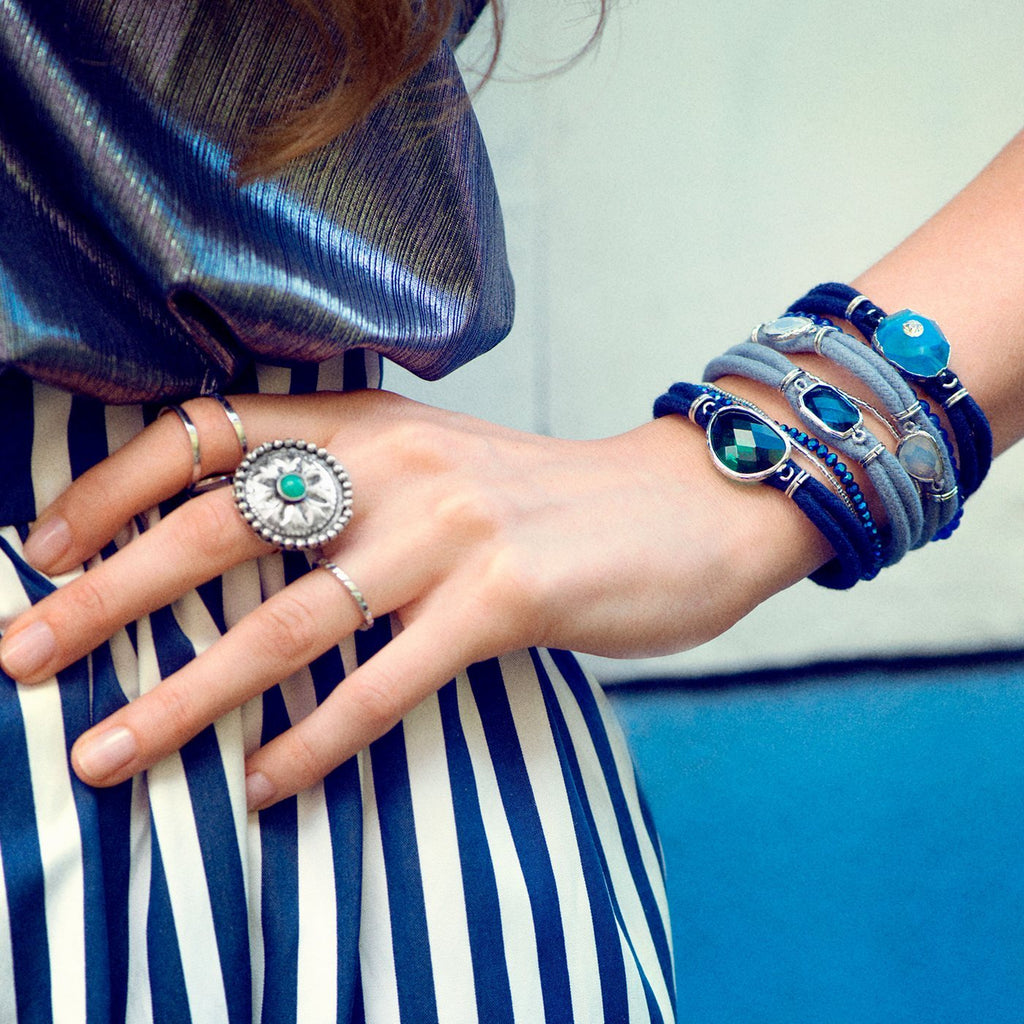 Manschettenarmband Abyss – Blau