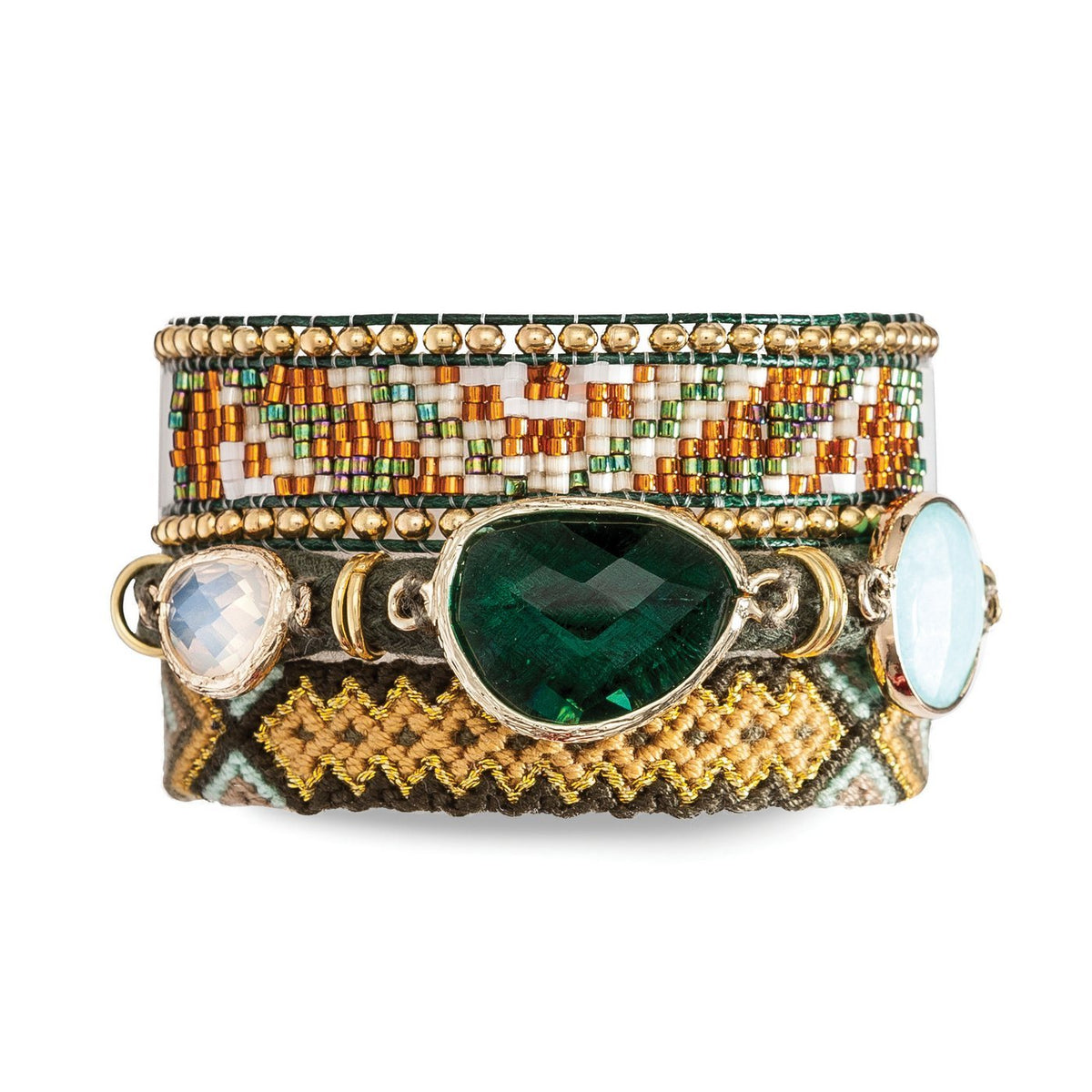 Gioielli Bracciale a fascia Nashville - Verde