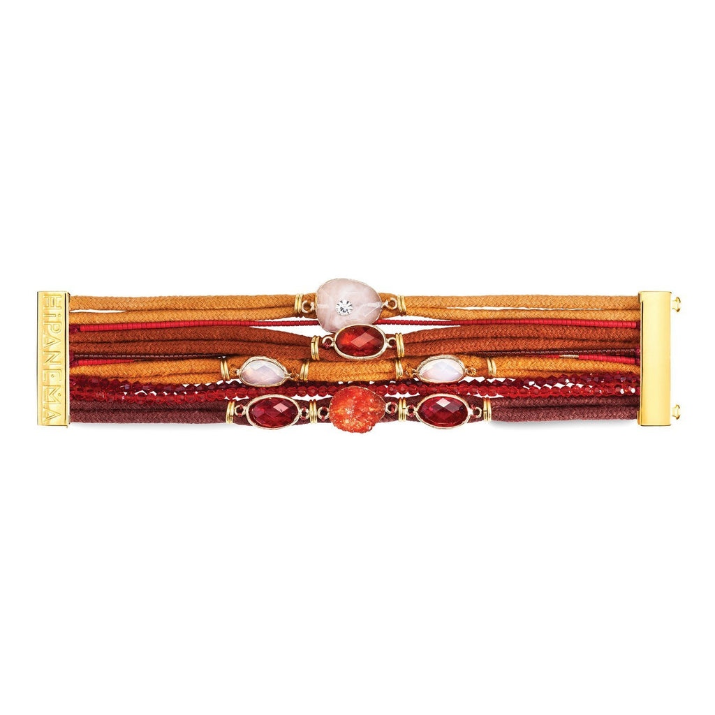 Sienna Cuff Bracelet - Red